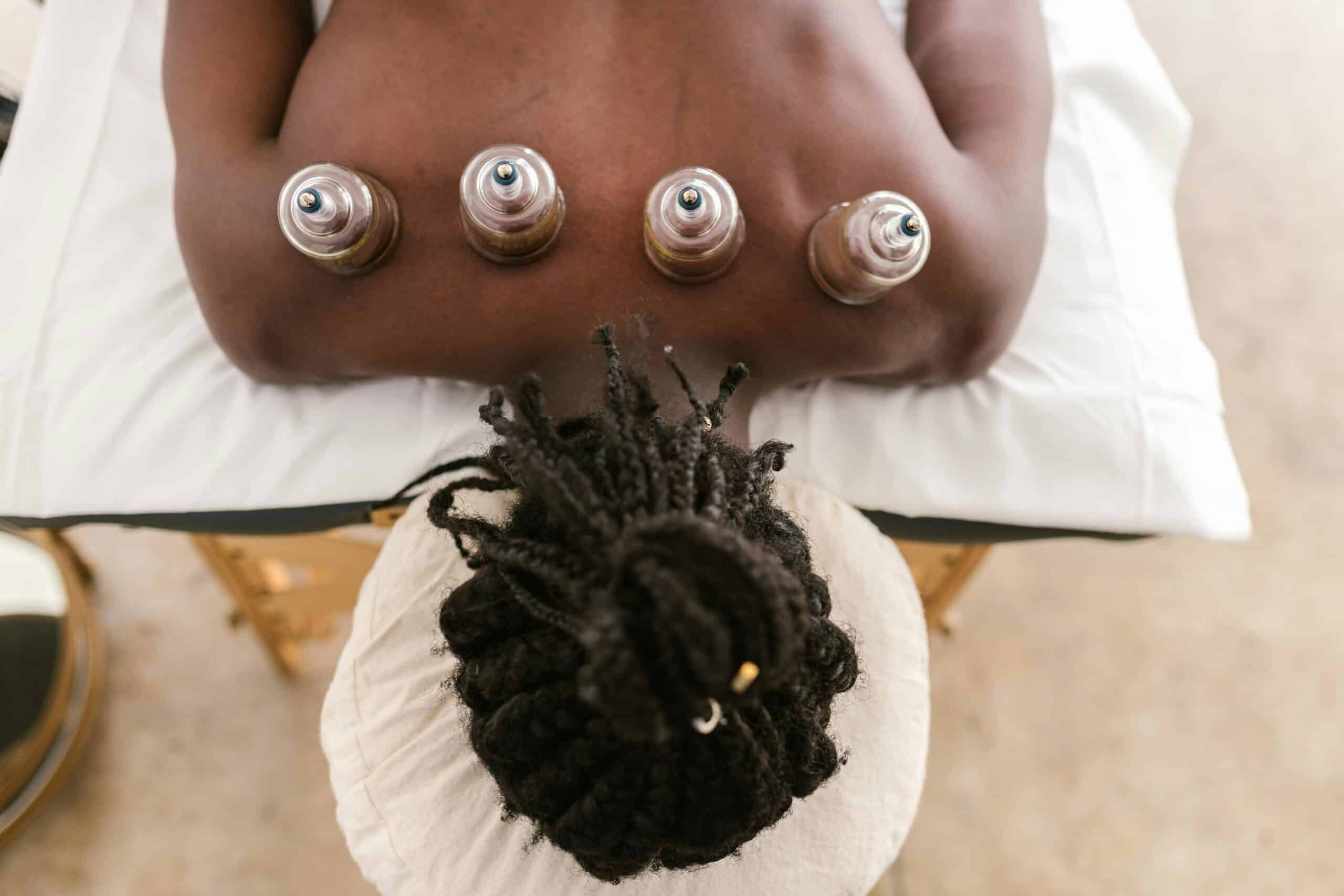cupping therapy at L'AB